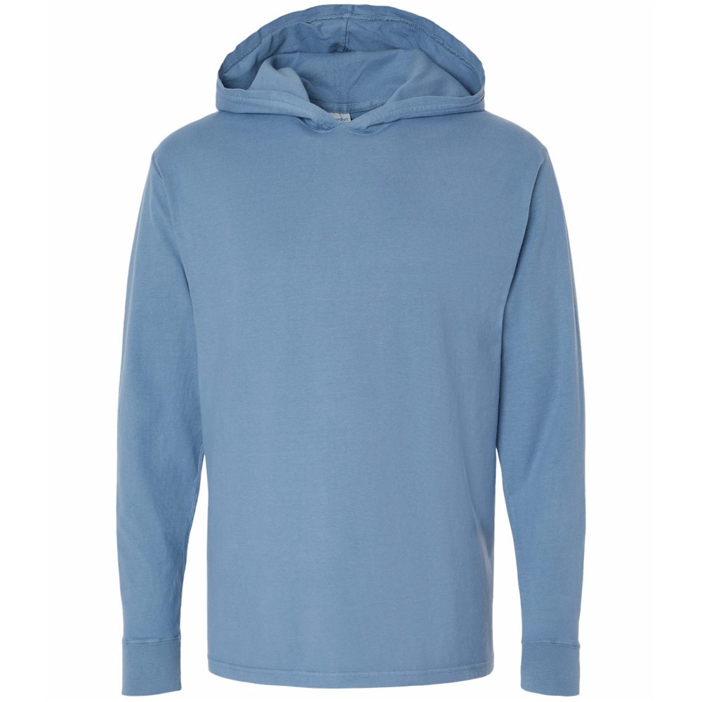 Hanes ComfortWash Garment-Dyed Hooded LS T-Shirt